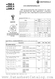 2N2480 datasheet pdf Motorola