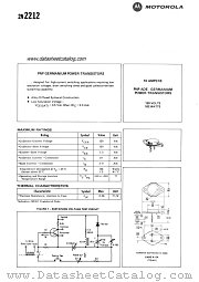 2N2212 datasheet pdf Motorola