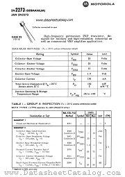 2N2273 datasheet pdf Motorola
