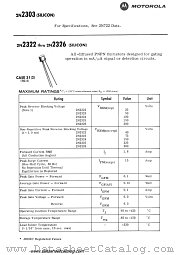 2N2322 datasheet pdf Motorola