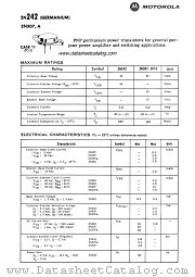 2N242 datasheet pdf Motorola