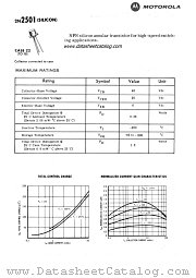 2N2501 datasheet pdf Motorola