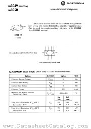 2N3050 datasheet pdf Motorola