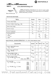 2N2171 datasheet pdf Motorola