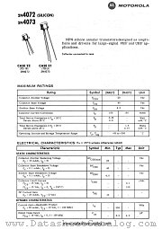 2N4073 datasheet pdf Motorola