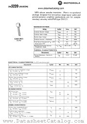 2N5220 datasheet pdf Motorola