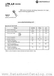 2N706B datasheet pdf Motorola