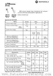 2N1420 datasheet pdf Motorola