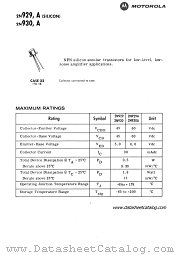 2N930A datasheet pdf Motorola