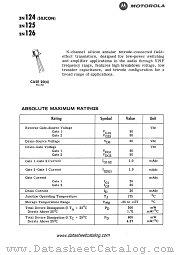 3N126 datasheet pdf Motorola