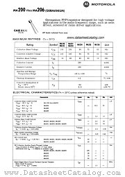 MA202 datasheet pdf Motorola