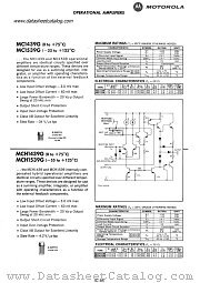 MCH1539G datasheet pdf Motorola