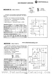 MC1550F datasheet pdf Motorola