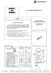 MCR406-3 datasheet pdf Motorola