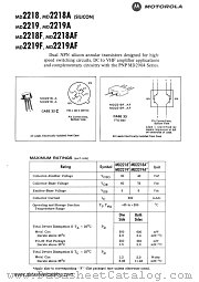 MD2219A datasheet pdf Motorola