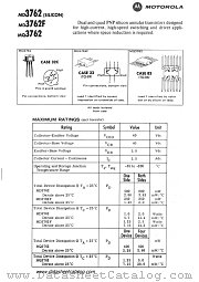 MD3762F datasheet pdf Motorola