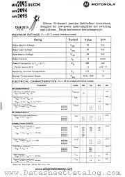 MFE2093 datasheet pdf Motorola