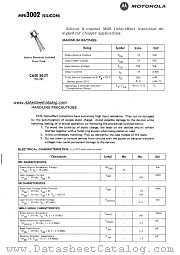 MFE3002 datasheet pdf Motorola