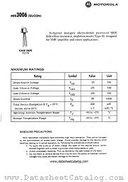 MFE3006 datasheet pdf Motorola