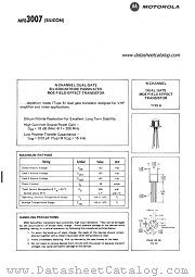 MFE3007 datasheet pdf Motorola
