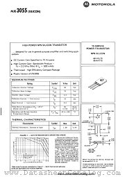 MJE3055 datasheet pdf Motorola