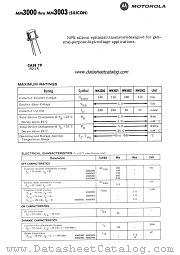 MM3002 datasheet pdf Motorola
