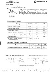 MMT3903 datasheet pdf Motorola