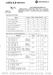 MP1612B datasheet pdf Motorola
