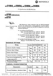 MP3730 datasheet pdf Motorola