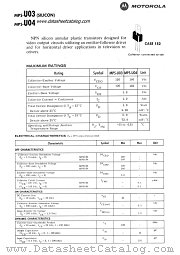 MPS-U04 datasheet pdf Motorola