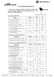 MPS-U52 datasheet pdf Motorola
