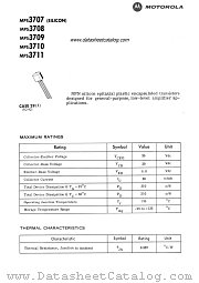 MPS3709 datasheet pdf Motorola