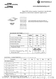 MQ3799A datasheet pdf Motorola