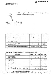MSD6150 datasheet pdf Motorola