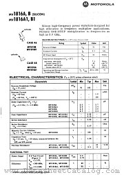MV1816B1 datasheet pdf Motorola
