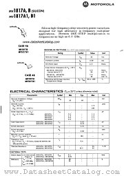 MV1817B1 datasheet pdf Motorola