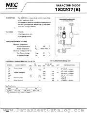 1S2207(B) datasheet pdf NEC