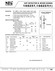 1SS237(1) datasheet pdf NEC