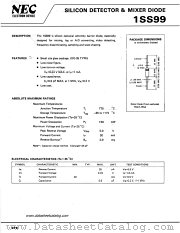 1SS99 datasheet pdf NEC