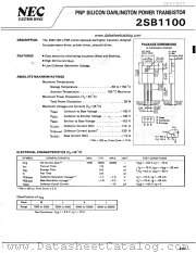 2SB1100 datasheet pdf NEC