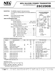 2SC2908 datasheet pdf NEC