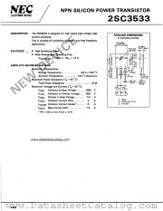 2SC3533 datasheet pdf NEC