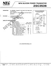 2SC3536 datasheet pdf NEC