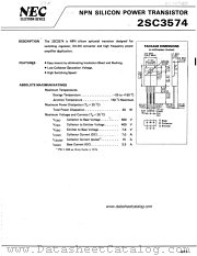 2SC3574 datasheet pdf NEC