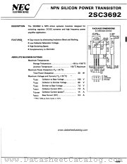 2SC3692 datasheet pdf NEC