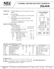 2SJ44 datasheet pdf NEC