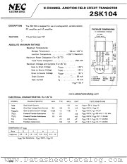 2SK104 datasheet pdf NEC