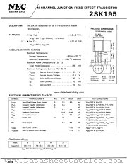 2SK195 datasheet pdf NEC
