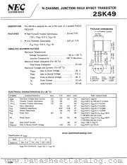 2SK49 datasheet pdf NEC