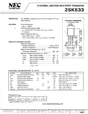 2SK533 datasheet pdf NEC